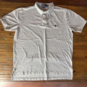 Polo Ralph Lauren Polo Shirt Mens XL Gray Short Sleeve Cotton Classic Fit